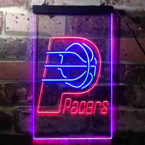 Indiana Pacers Logo Neon Dual LED Sign